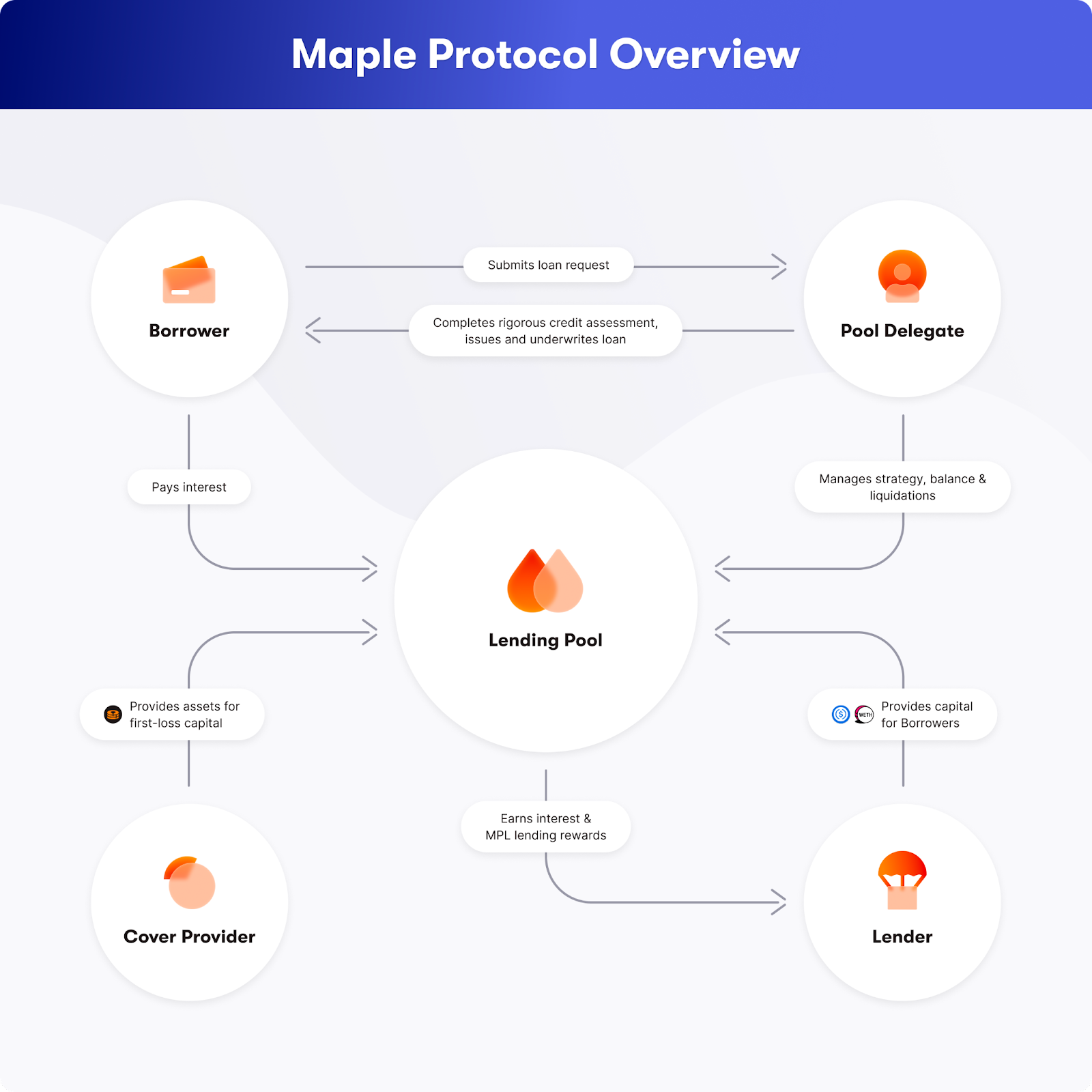 Maple.finance roles and basic credit design.