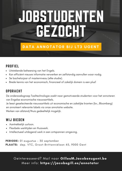 LT3 Annotator Event Dutch Flyer